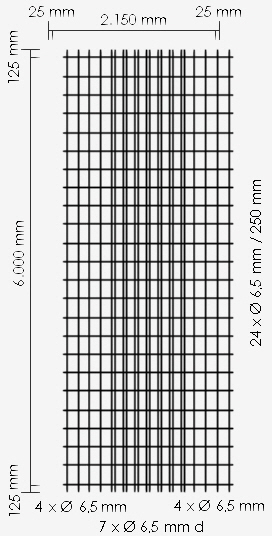 Betonstahlmatte K664