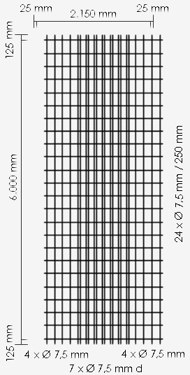 Betonstahlmatte K884