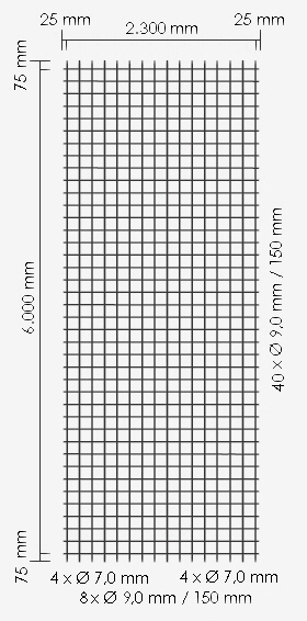 Betonstahlmatte Q424A