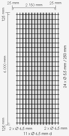 Betonstahlmatte R443